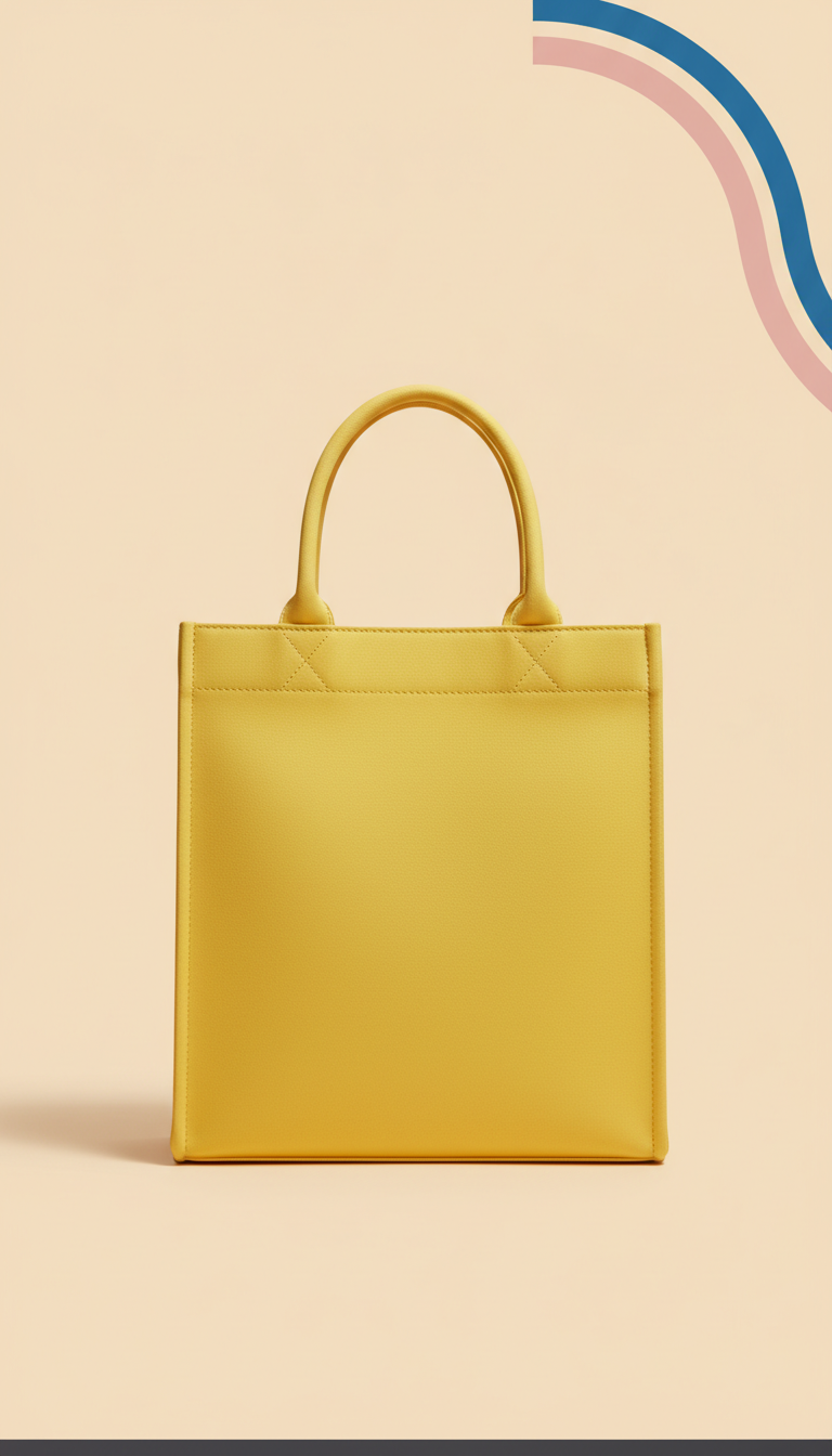 Borsa tote Lemon Zest strutturata